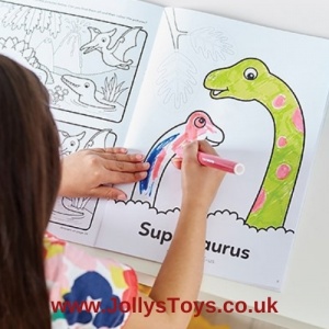 Dinosaurs Colouring Book with Stickers